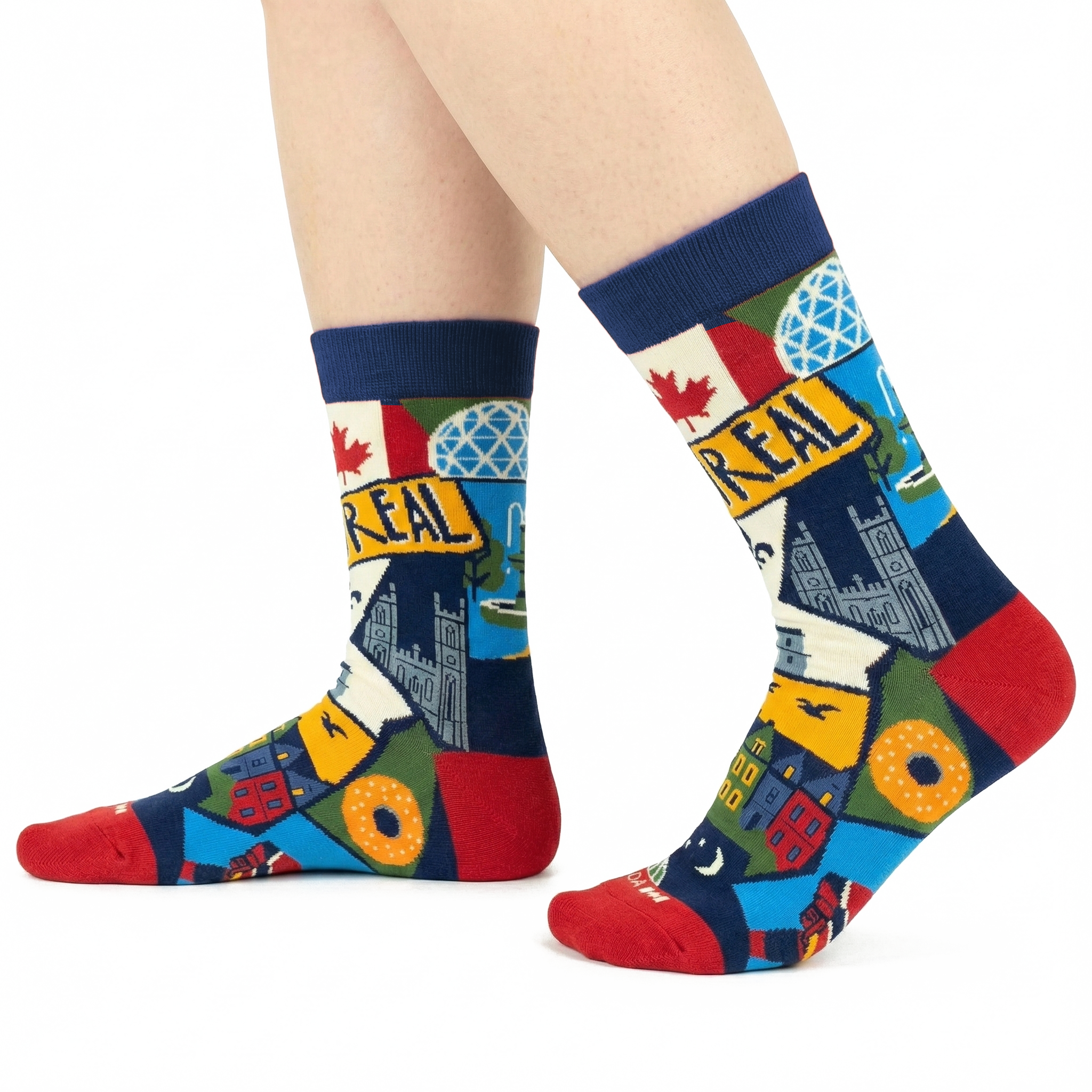 Northern Icons Canada - Montreal City Graphic Crew Socks