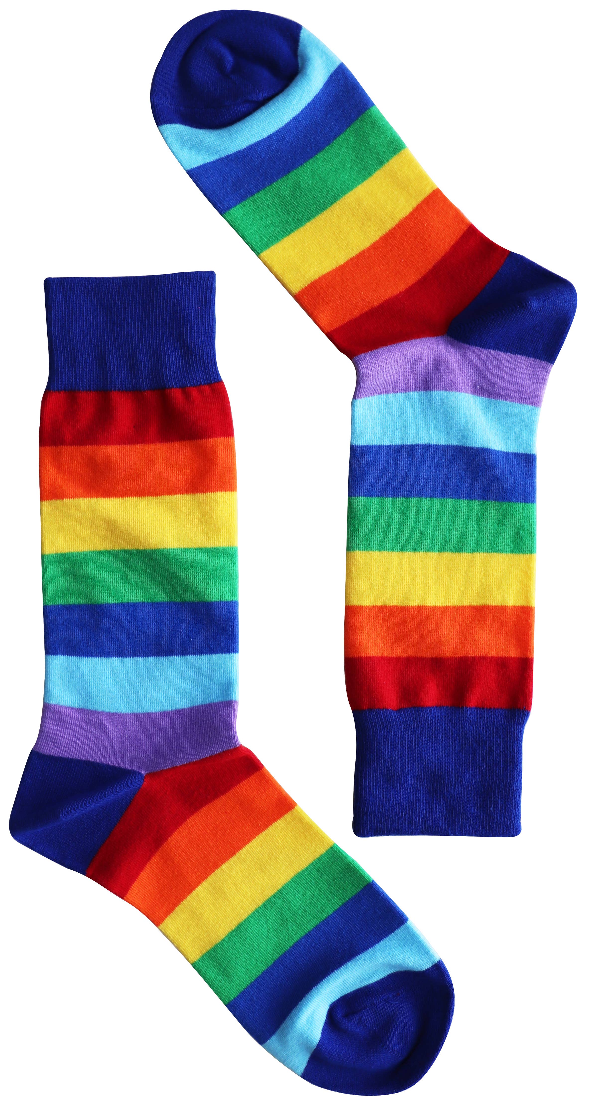 SoXcellent - Rainbow Color Stripes Love Unisex Socks - S