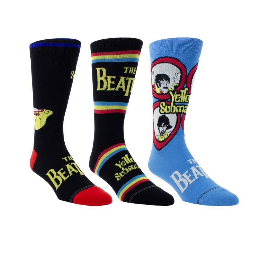 Perri's Socks - Yellow Submarine Gift Box Crew Sock 3 Pack