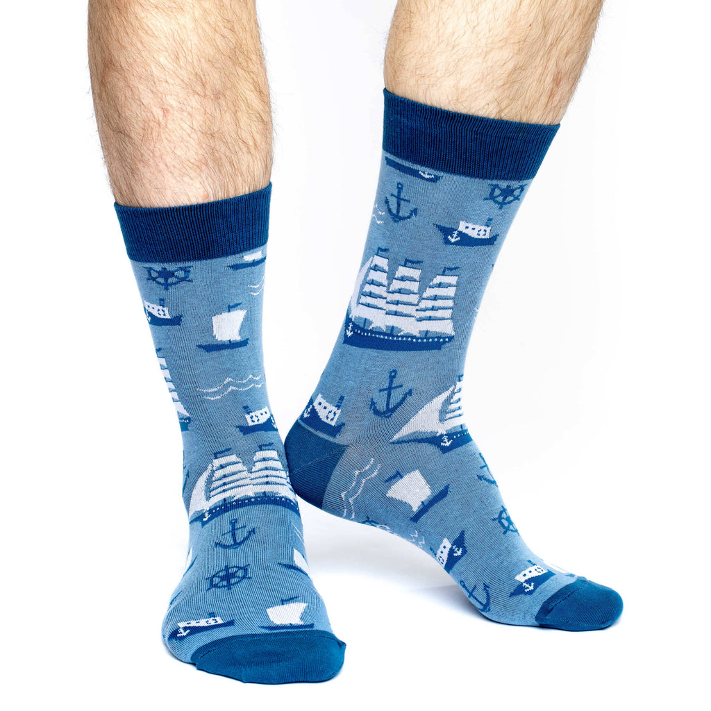 Good Luck Sock - Men's Sailing Ships Socks