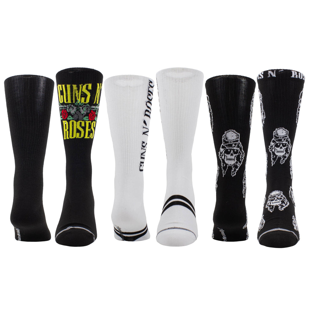 Perri's Socks - Guns N Roses 3 Pack Gift Box Crew Socks