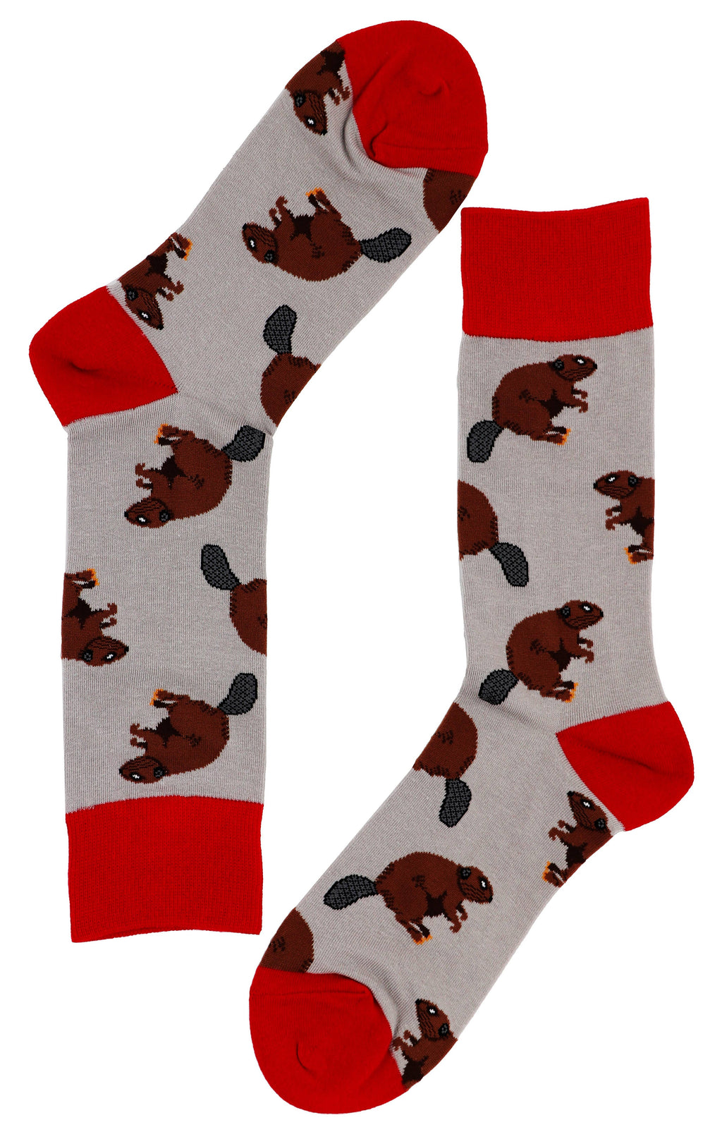 SoXcellent - Beaver Animal Unisex Fun Crew Novelty Funny Socks