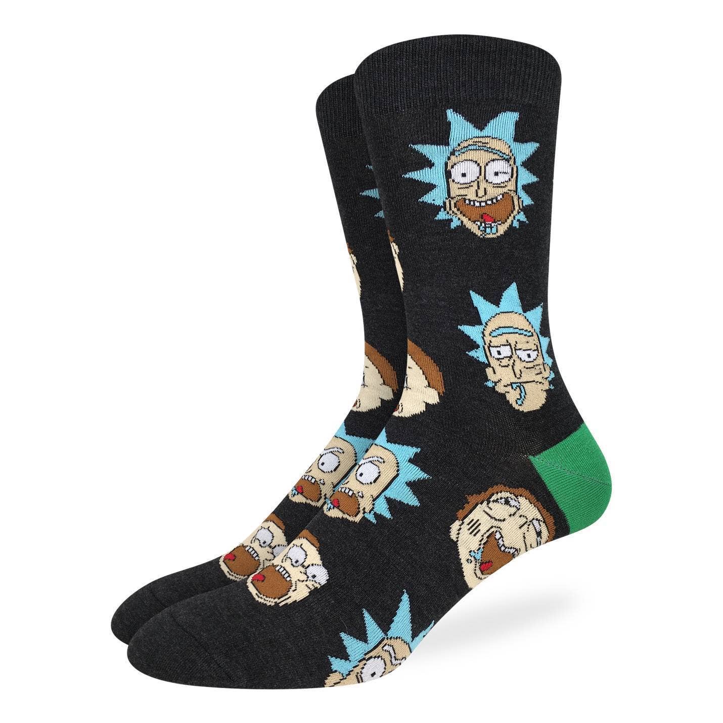 Good Luck Sock - Men's Rick and Morty, Facial Expressions Socks