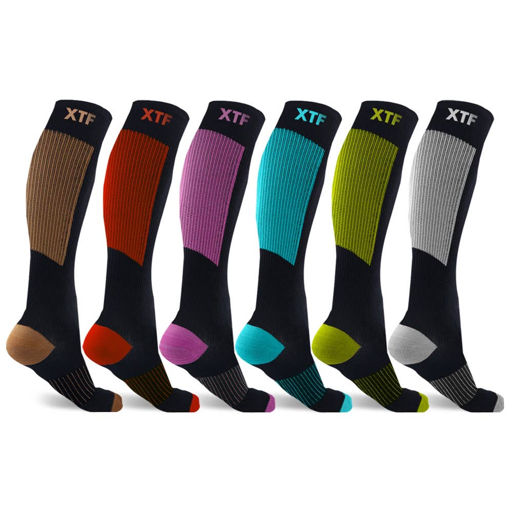 Extreme Fit - COPPER-INFUSED COMPRESSION SOCKS- Men's (2XL)