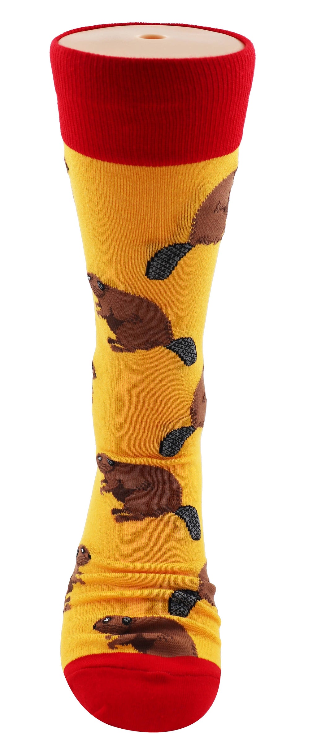 SoXcellent - Beaver Animal Unisex Fun Crew Novelty Funny Socks