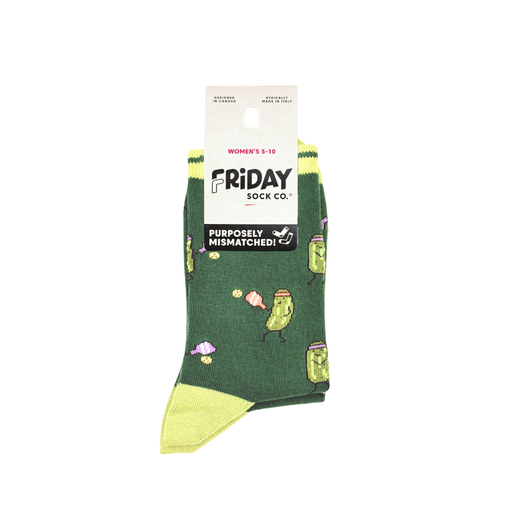 Friday Sock Co. - Women's Pickleball Crew Socks - Sporty Gift for Mother's Day