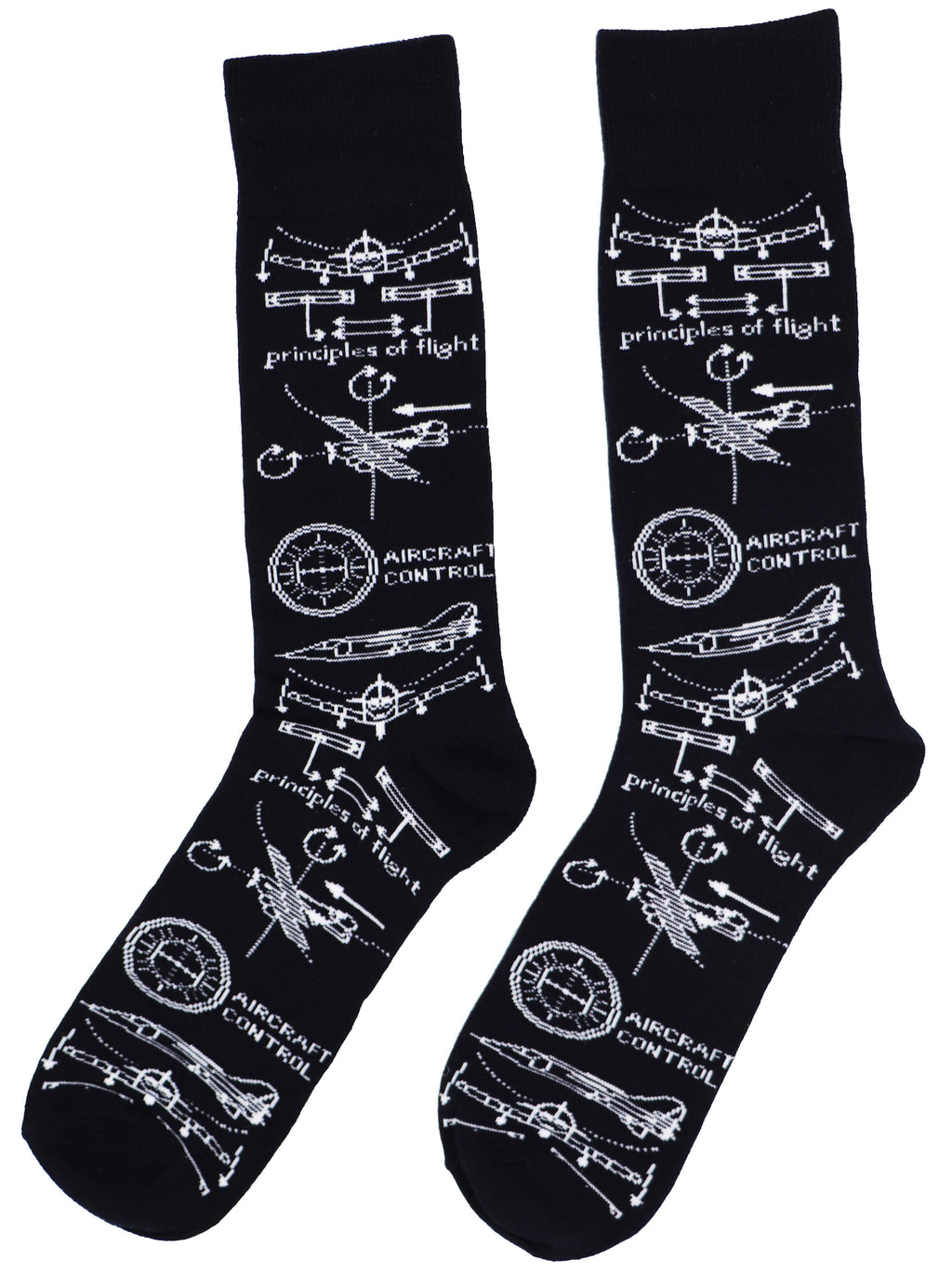 SoXcellent - Principles of Flight Unisex Fun Crew Novelty Funny Socks