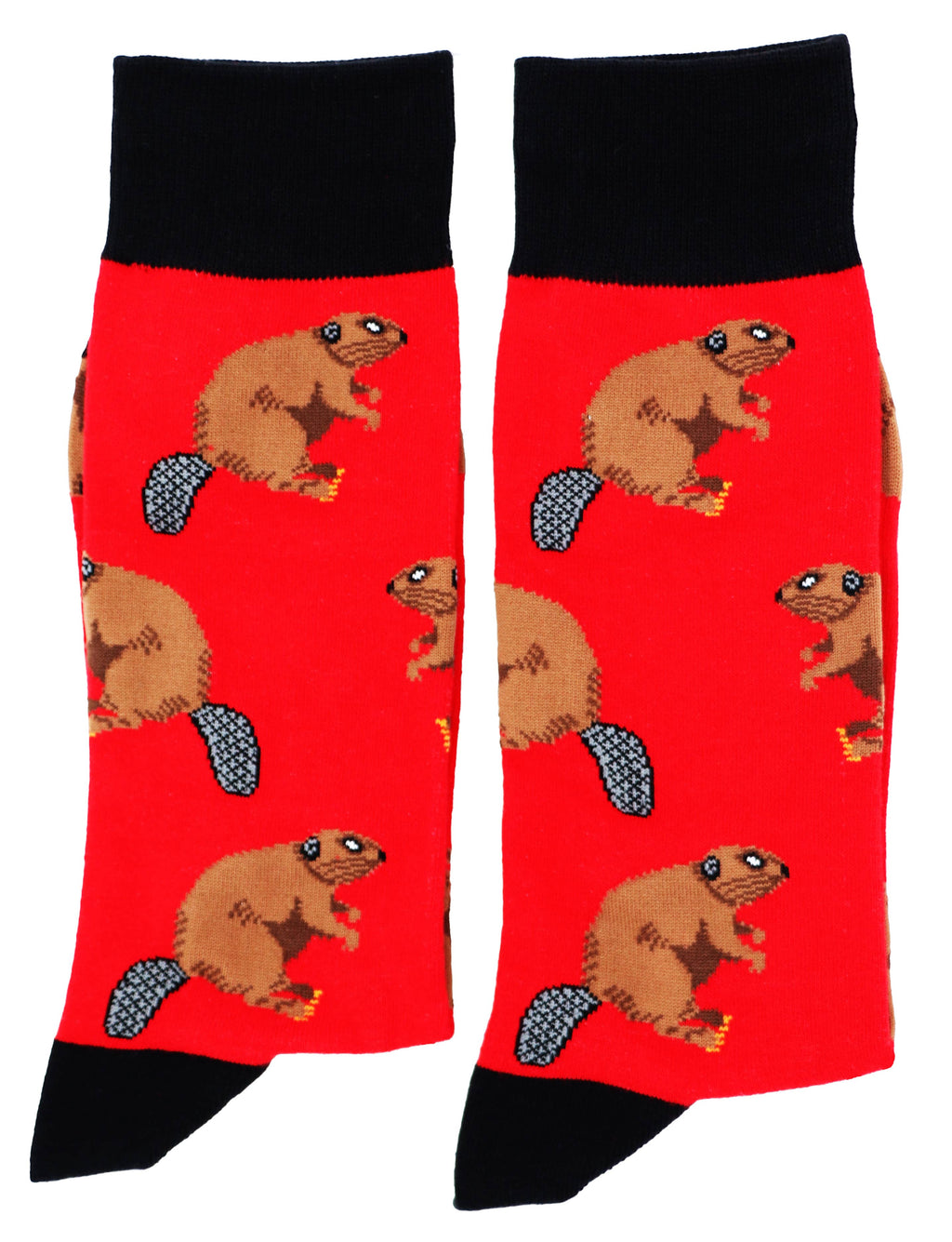 SoXcellent - Beaver Animal Unisex Fun Crew Novelty Funny Socks