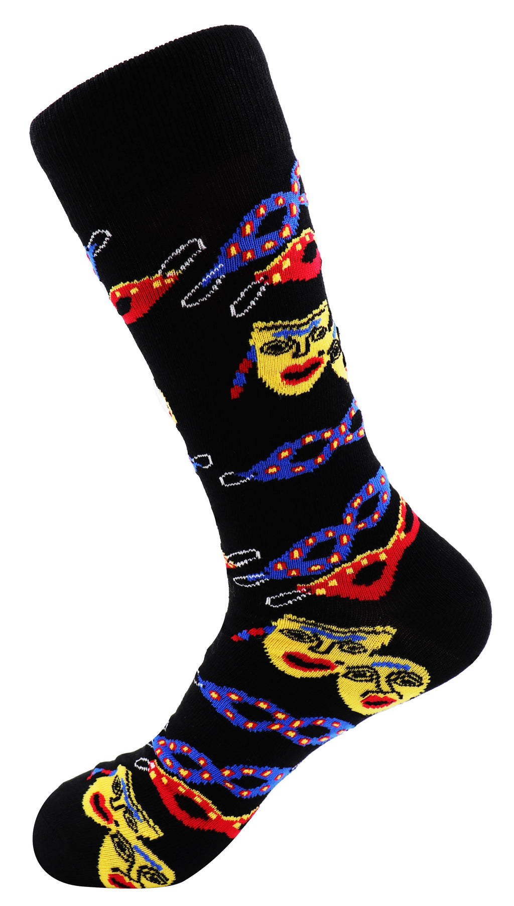 SoXcellent - Theatre Masks Unisex Crew Novelty Funny Socks