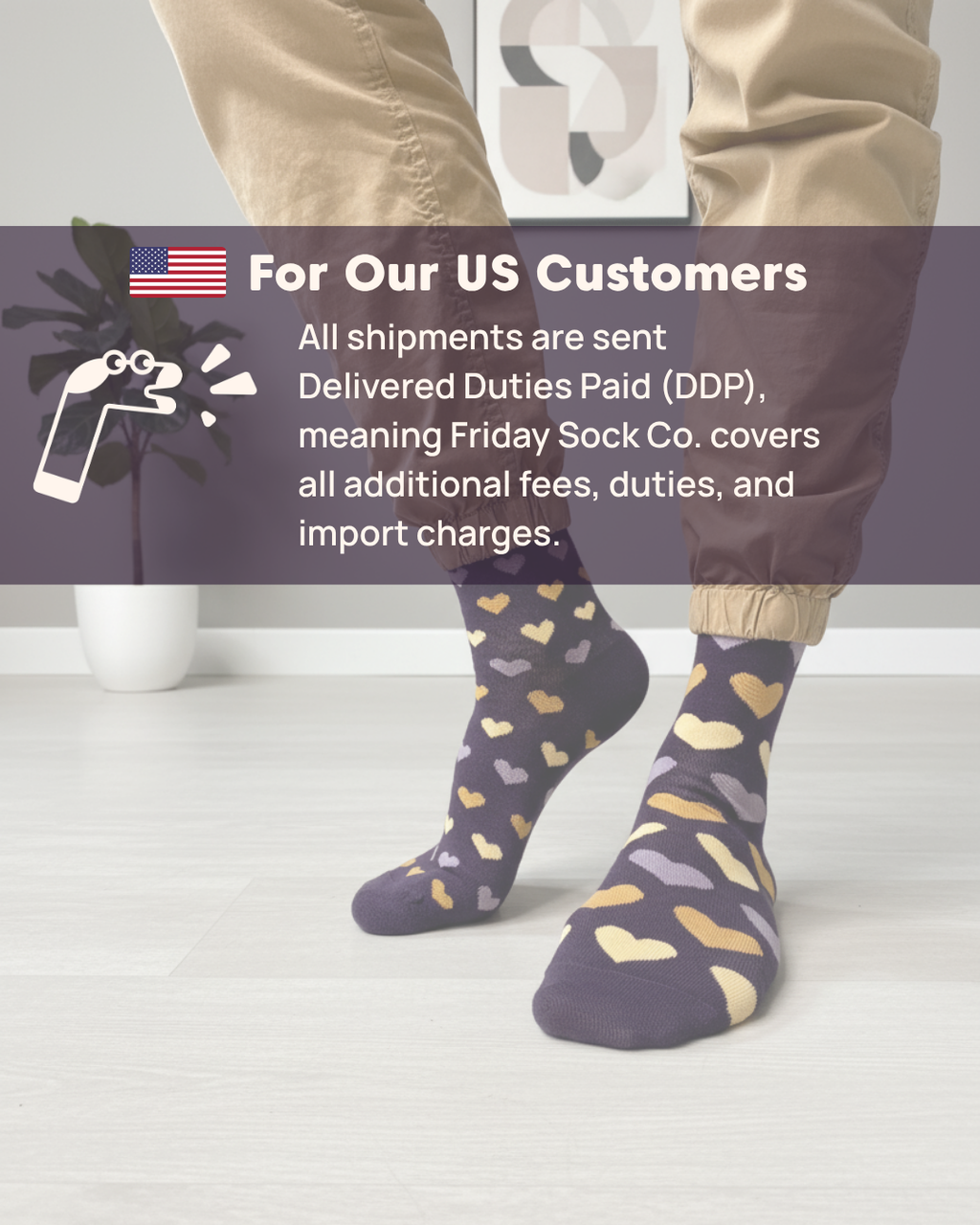 Friday Sock Co. - Men's Retro Fly Fishing Mid-Calf Socks - Fisherman Novelty