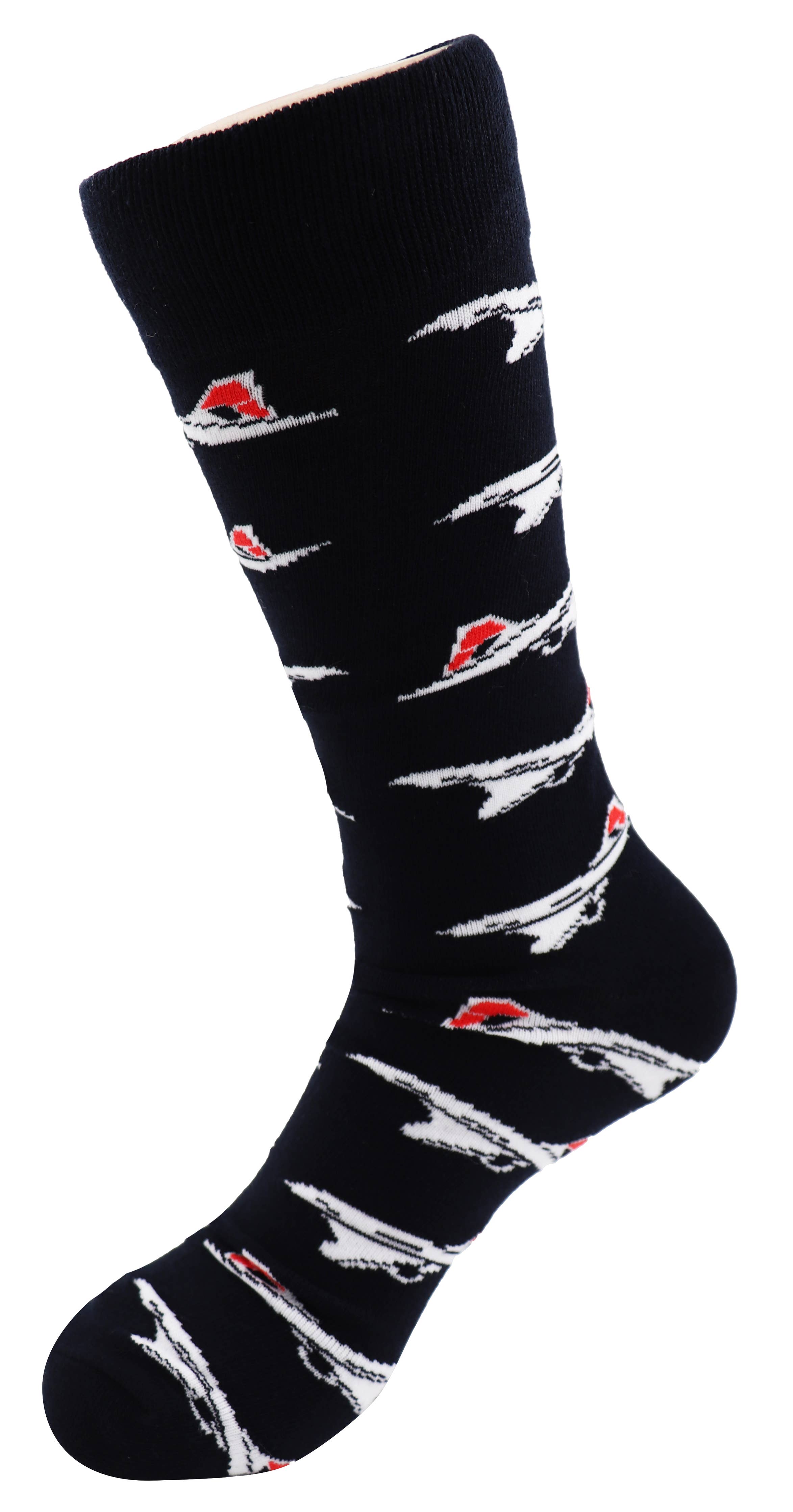 SoXcellent - Concorde Planes Unisex Crew Novelty Funny Socks