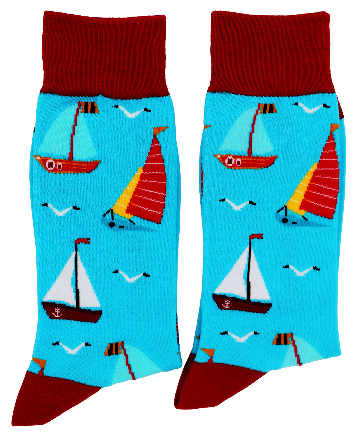 SoXcellent - Sailing Boat Unisex Fun Crew Novelty Funny Socks - M