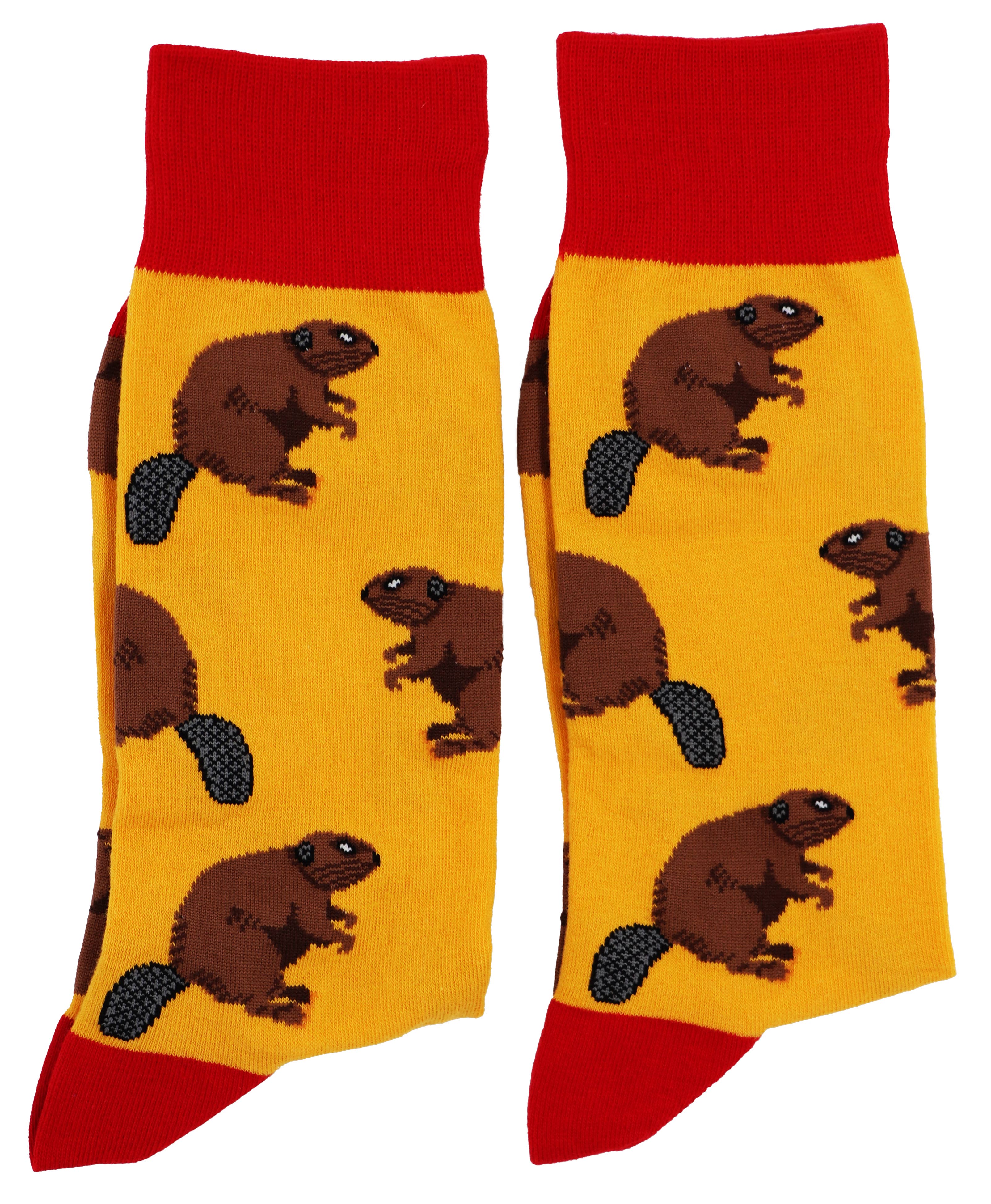 SoXcellent - Beaver Animal Unisex Fun Crew Novelty Funny Socks