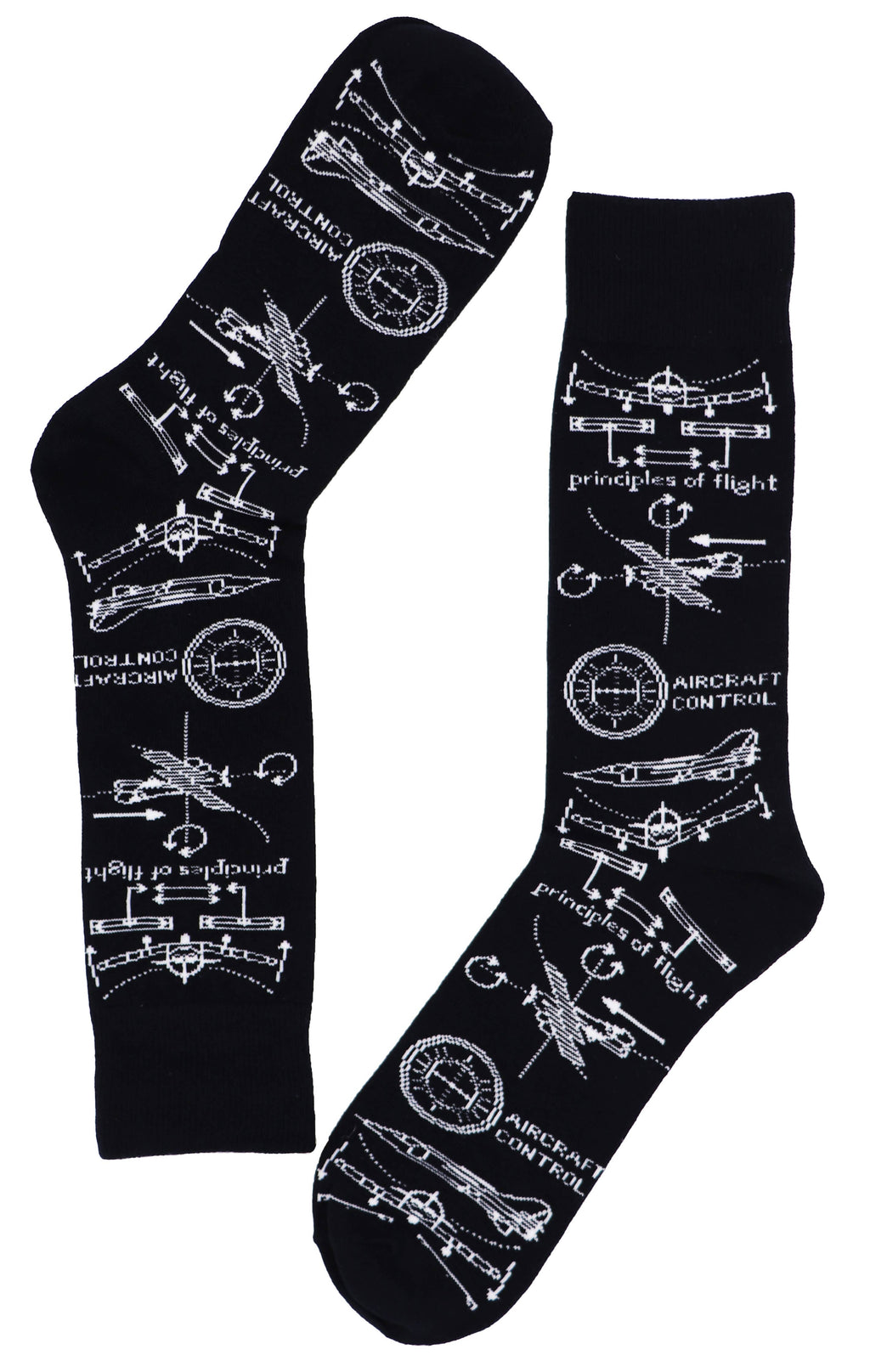 SoXcellent - Principles of Flight Unisex Fun Crew Novelty Funny Socks