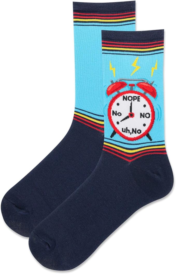 Hot Sox - Women - ALARM CLOCK Crew Socks