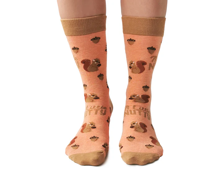 Uptown Sox - Women's - A Little Nutty Socks - For Her