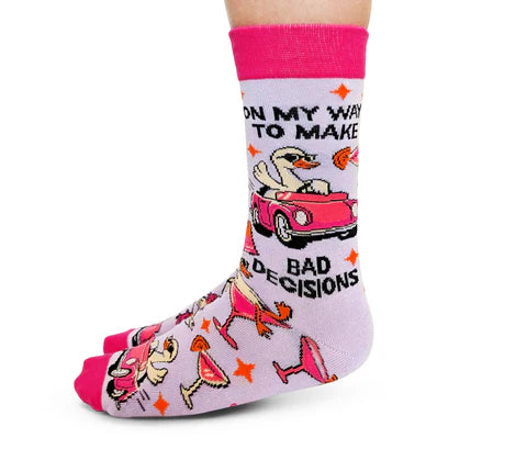 Uptown Sox - Women's - Bad Decisions Socks for HER