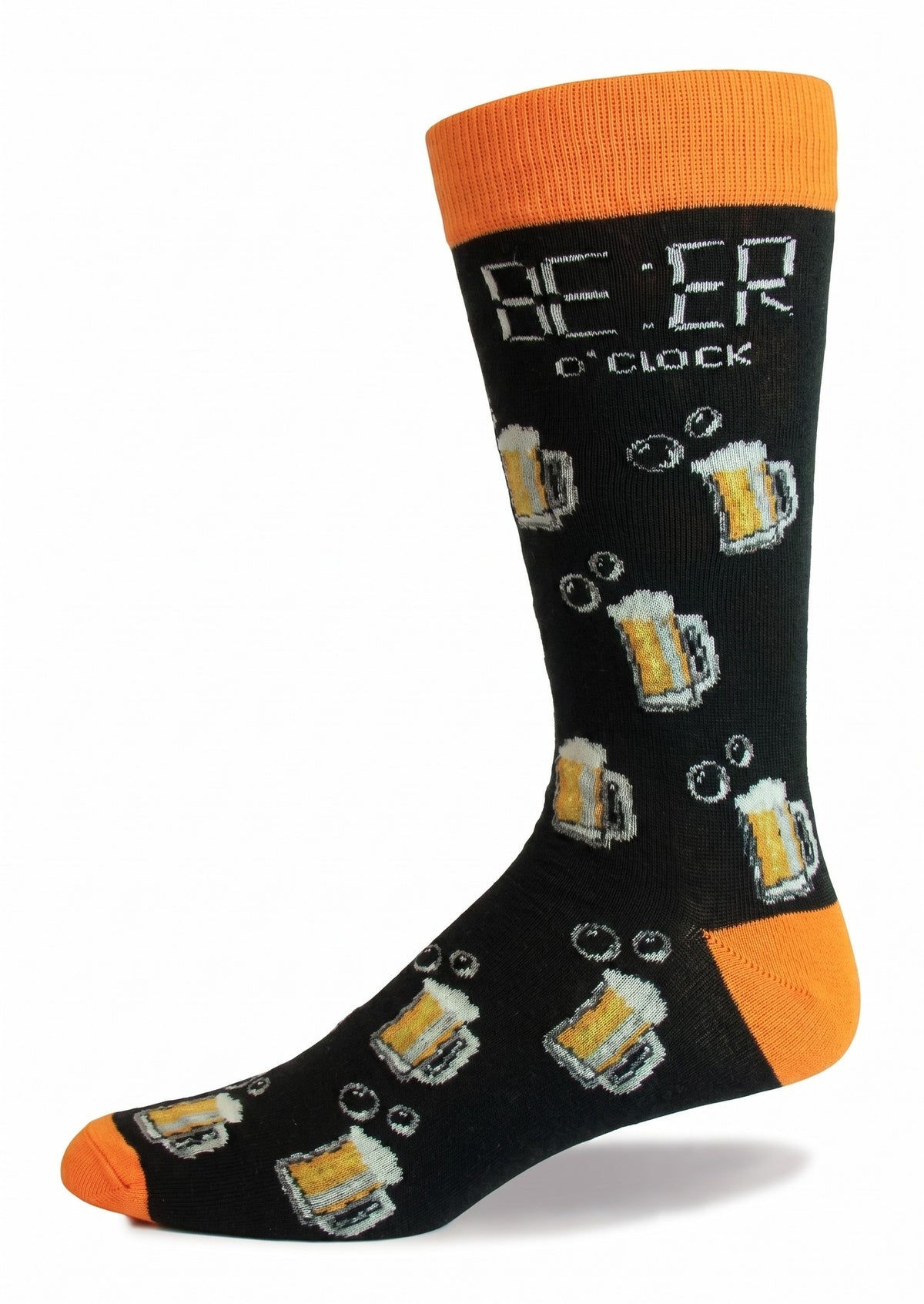 CRAZY TOES - MEN'S - BEER O'CLOCK Crew Socks