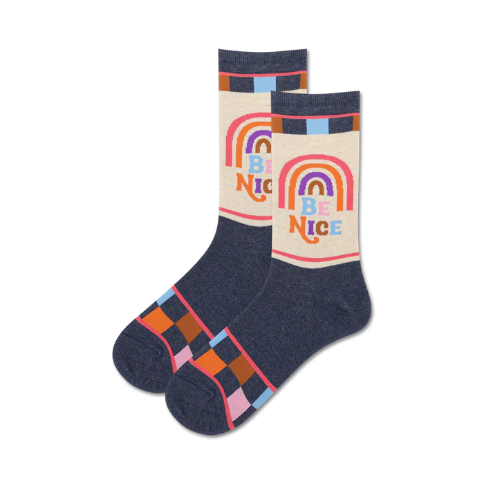 Hot Sox - Women - BE NICE Crew Socks