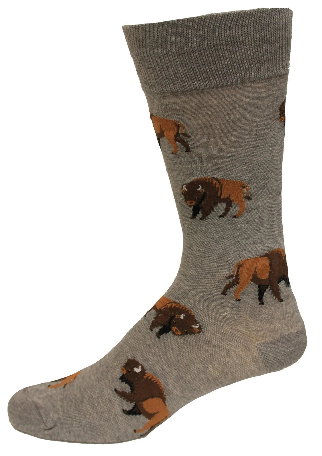 Hot Sox - Men - Animals -  BUFFALO Crew Socks