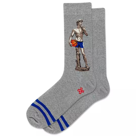 Hot Sox - Men - Artist Series - BALLER DAVID Crew Socks