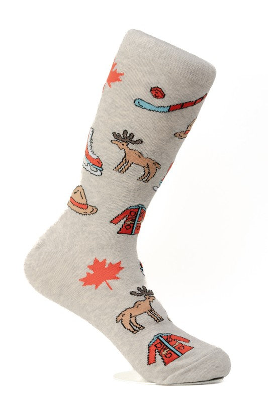 moJJa - Women's - CANADA-THEME Crew Socks