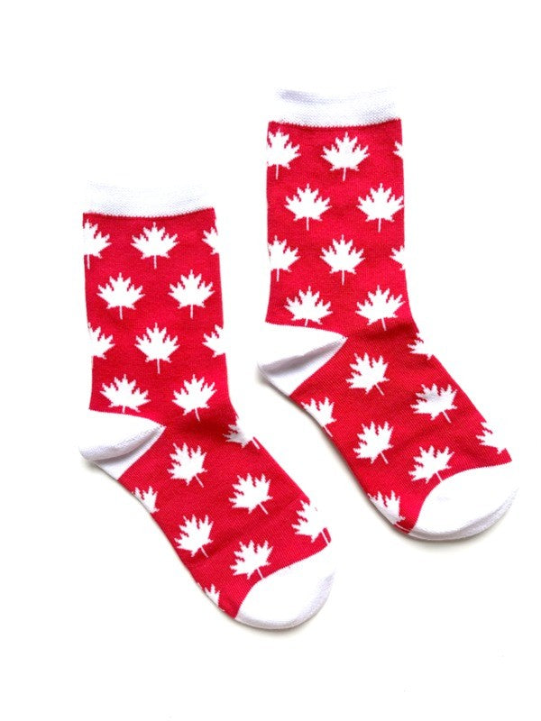 moJJa - KIDS Crew Socks -CANADA MAPLE