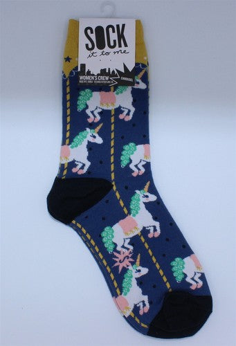 Sock it to Me - Women's Crew Socks:  CAROUSEL