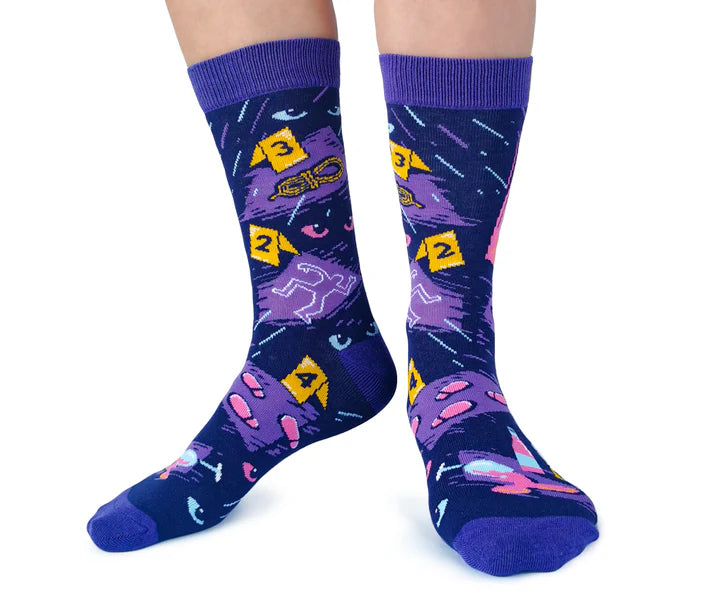 Uptown Sox - Women's - Cats, Wine and Crime Socks