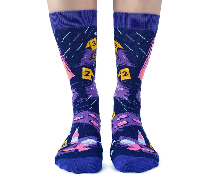 Uptown Sox - Women's - Cats, Wine and Crime Socks