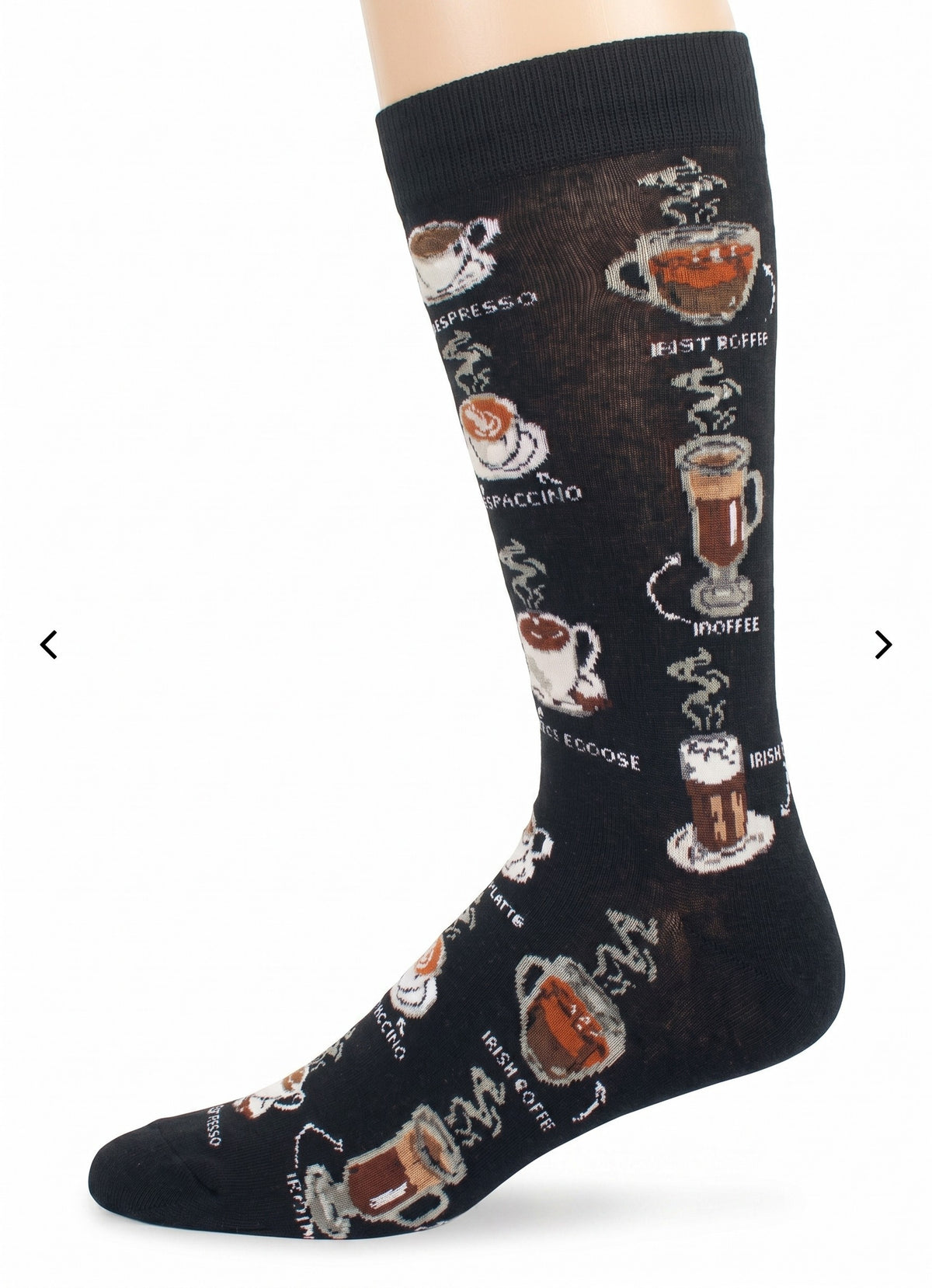 CRAZY TOES - MEN'S - COFFEE Crew Socks