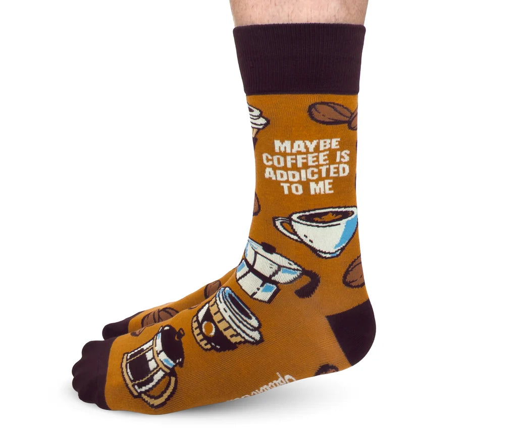 Uptown Sox - Men's - COFFEE ADDICT Socks - For Him