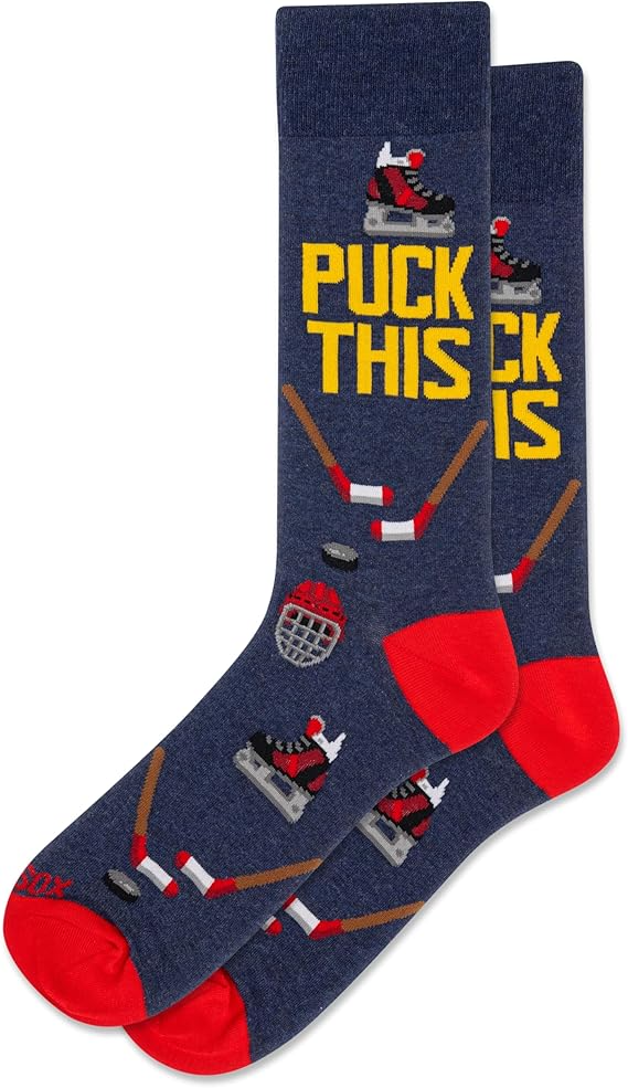 Hot Sox - Men - PUCK THIS Crew Socks