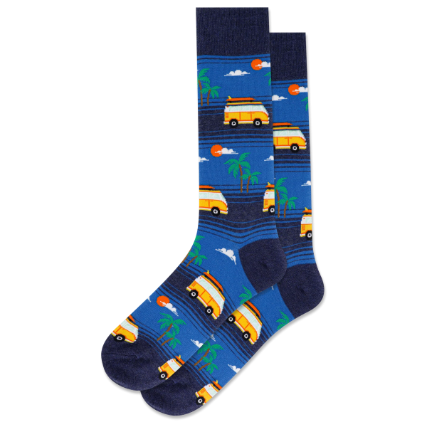 Hot Sox - Men - BEACH VAN Crew Socks