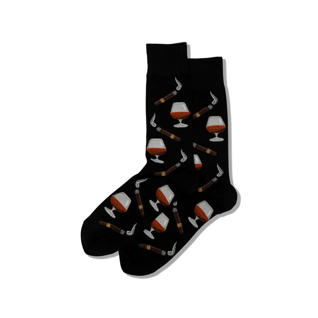 Hot Sox - Men - COGNAC AND CIGAR Crew Socks