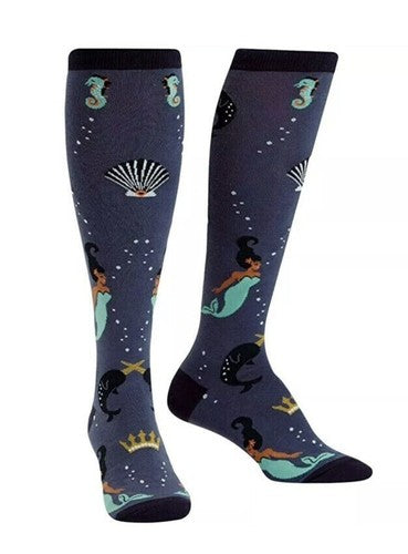 Sock it to Me - Knee High Sock: DEEP SEA QUEEN