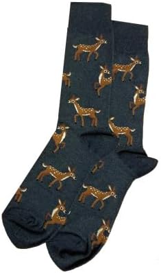 Hot Sox - Men - Animals -  DEER Crew Socks