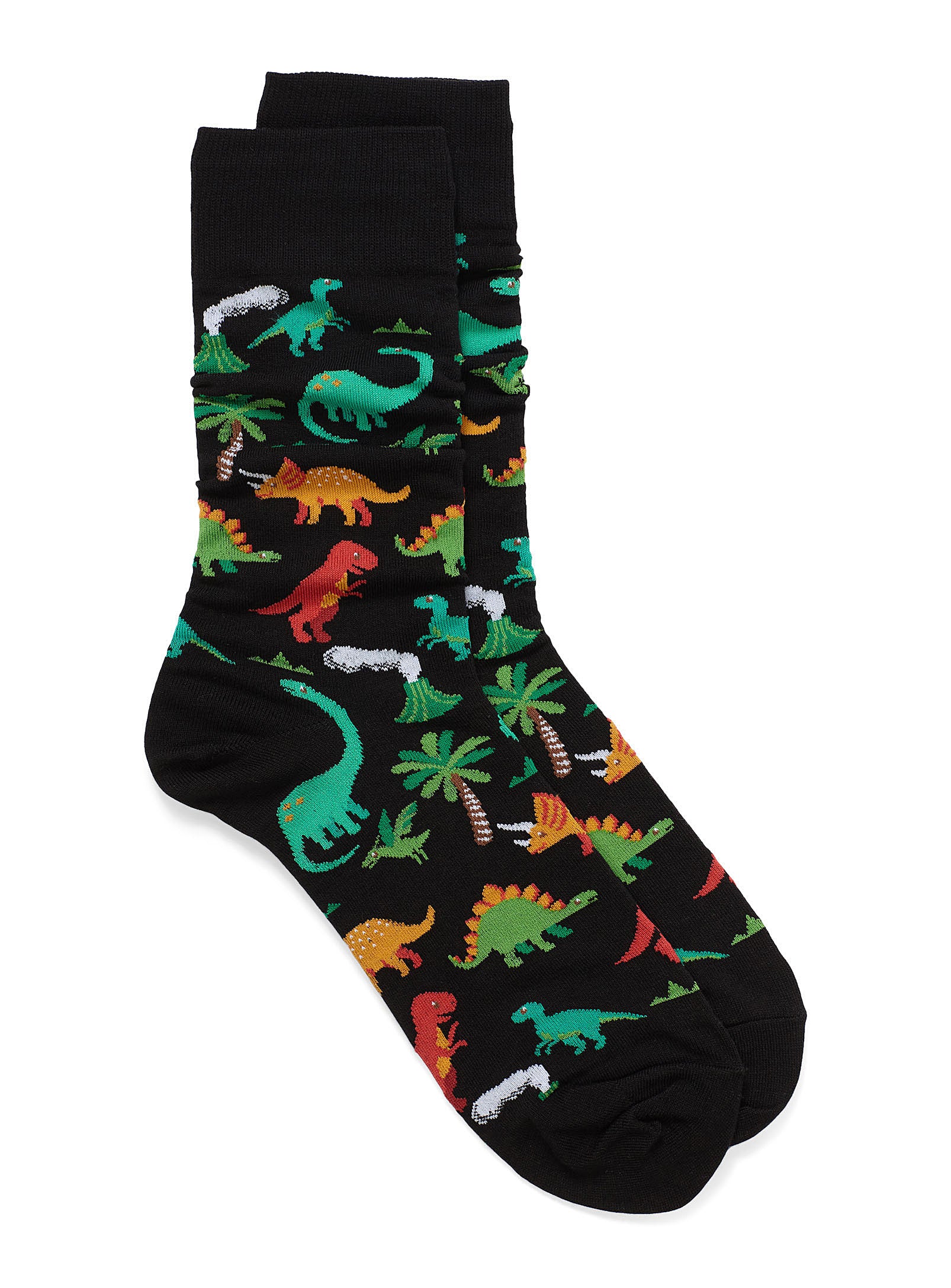 Hot Sox - Men - Animals - DINOSAURS Crew Socks
