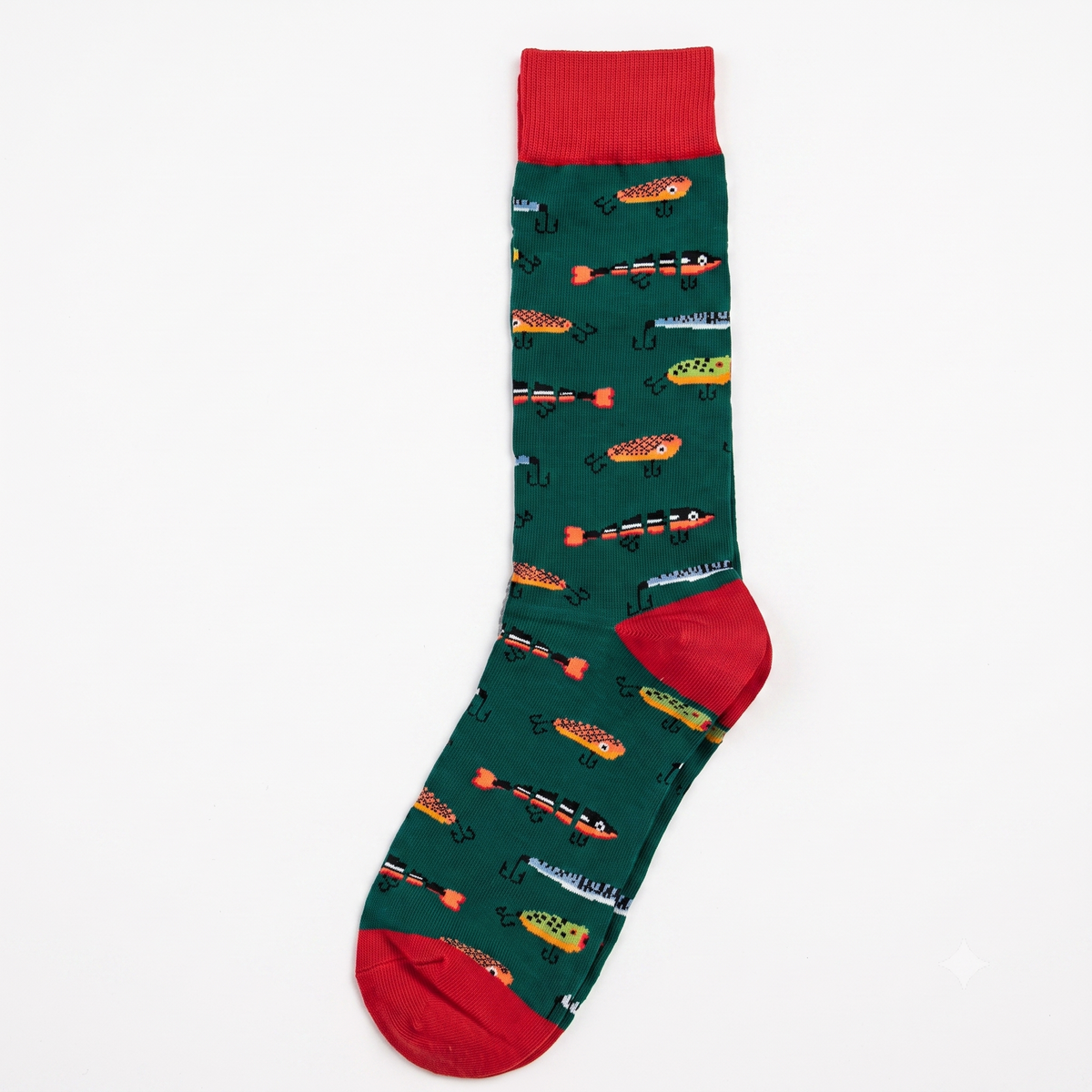 Imagine Imports - Men's Cotton Crew Socks - DON'T LOSE YOUR BAIT
