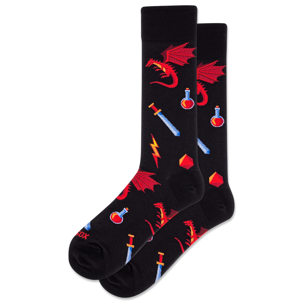 Hot Sox - Men - DRAGON Crew Socks