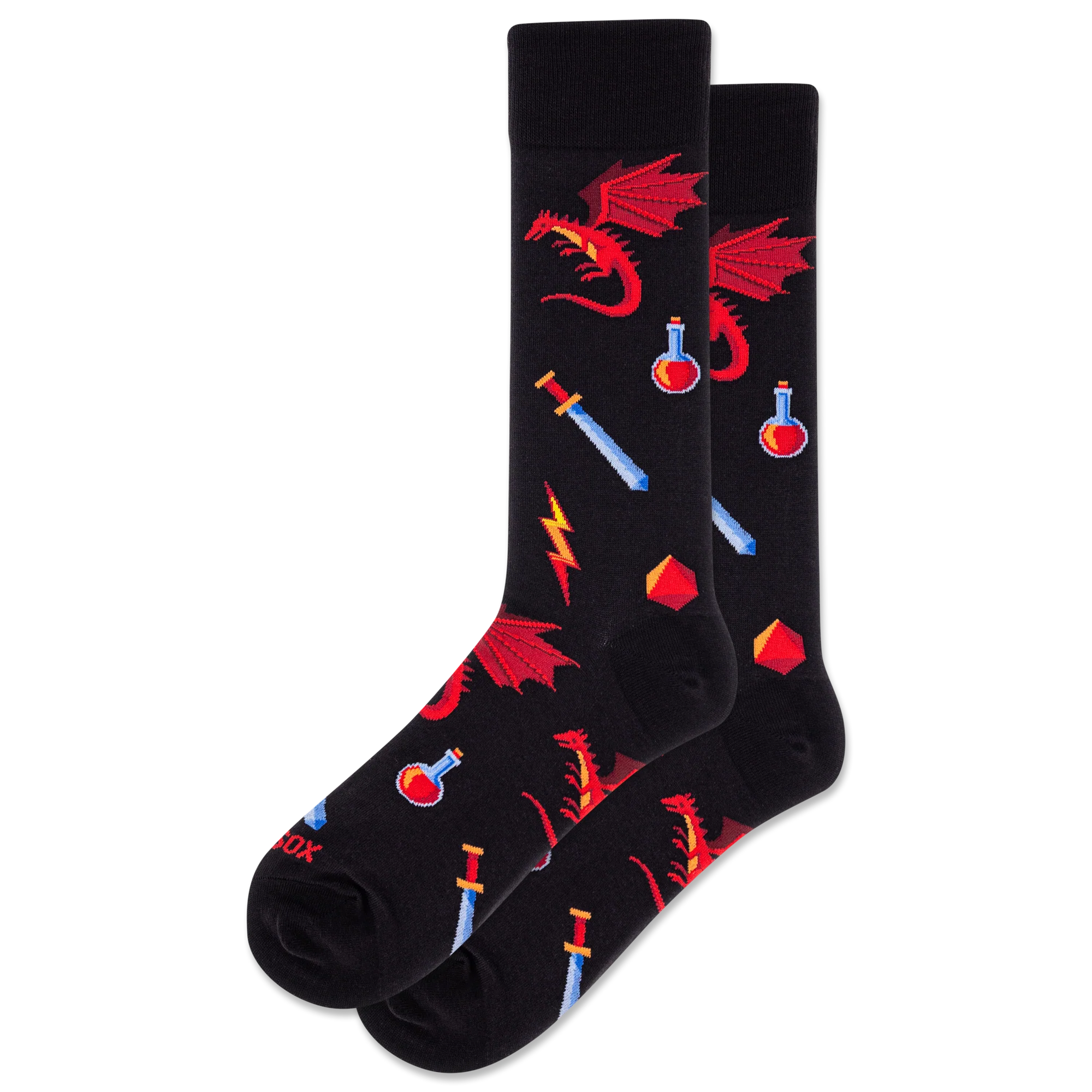 Hot Sox - Men - DRAGON Crew Socks