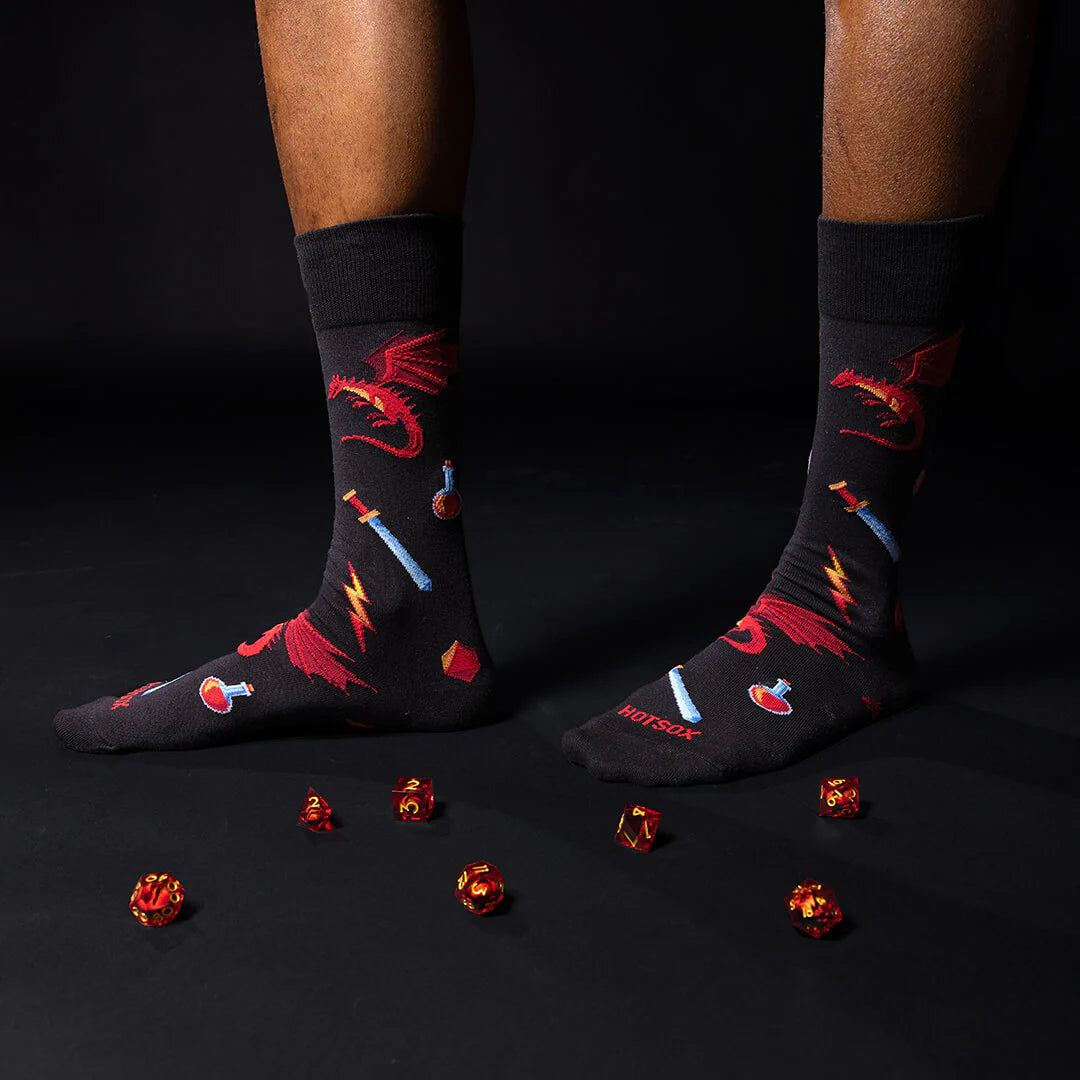 Hot Sox - Men - DRAGON Crew Socks