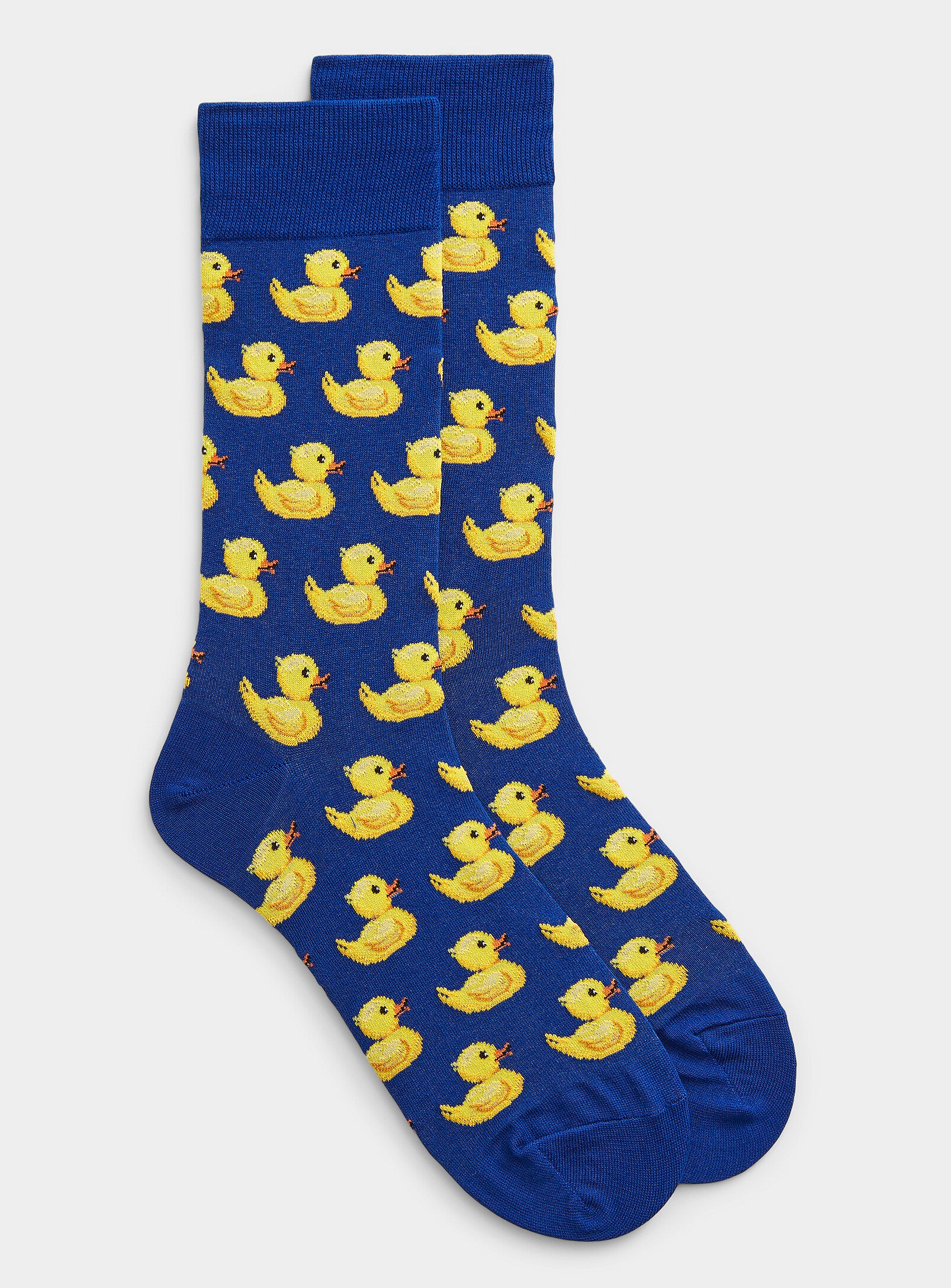Hot Sox - Men - Animals -  YELLOW DUCK Crew Socks