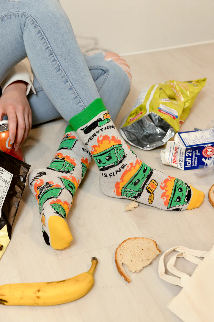 Uptown Sox - Women's - Dumpster Fire Socks for HER