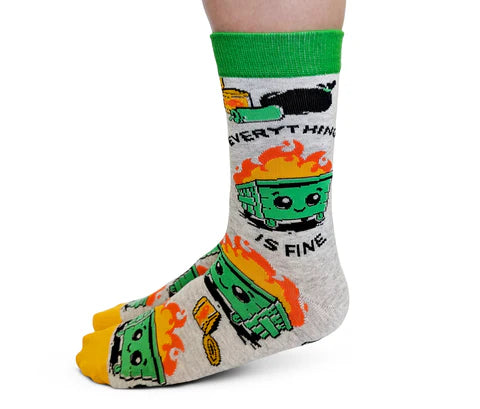 Uptown Sox - Women's - Dumpster Fire Socks for HER