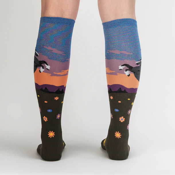 Sock it to Me - Knee High Sock: Black Beauty