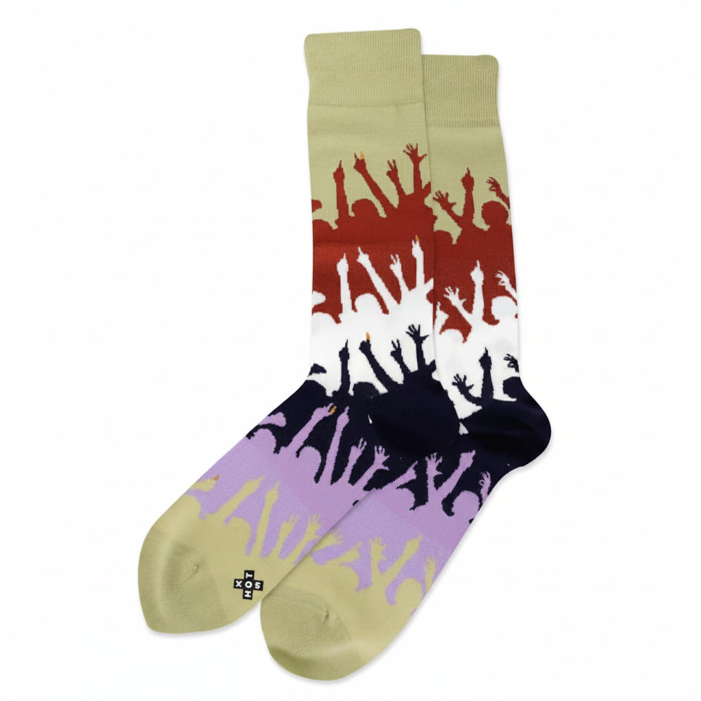 Hot Sox - Men - FESTIVAL CROWD Crew Socks