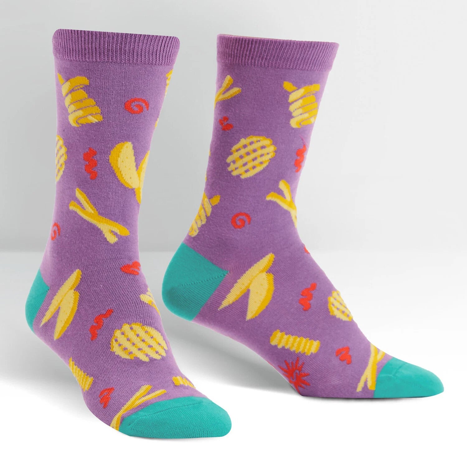 Sock it to Me - Women's Crew Socks:  EVERYDAY IS FRY-DAY!