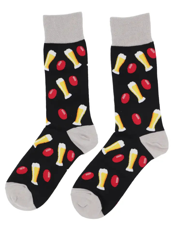 SoXcellent- Football Beer Sport Unisex Novelty Socks