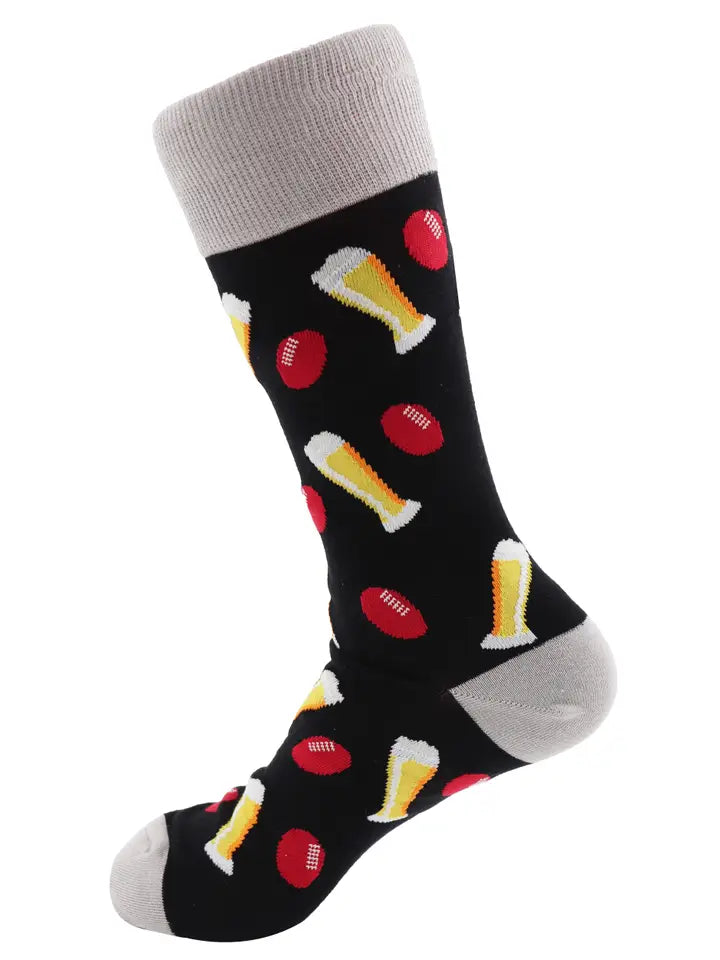 SoXcellent- Football Beer Sport Unisex Novelty Socks